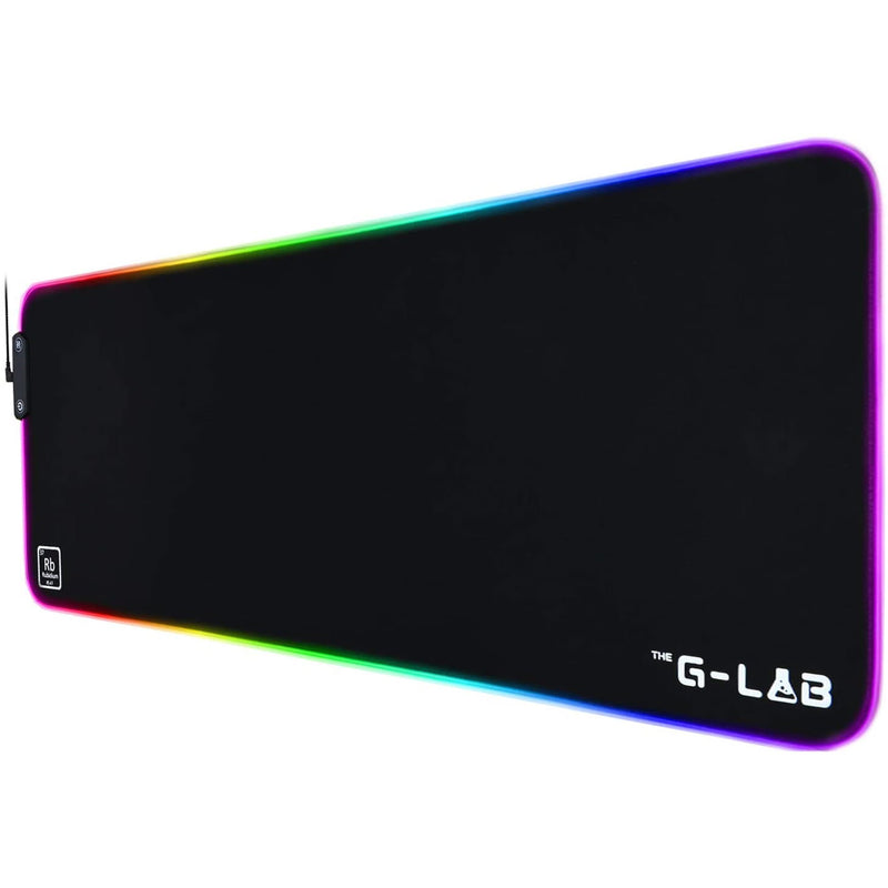 The G-Lab Pad Rubidium — Tapis de Souris Gaming RGB XXL / 800 × 300 mm / Noir