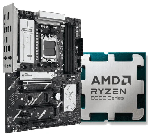 Bundle ASUS PRIME B840-PLUS WIFI + AMD Ryzen 5 8400F (Tray) — Kit Upgrade Gaming AM5 Dernière Génération