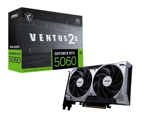 MSI GeForce RTX 5060 VENTUS 2X 8G OC — Carte Graphique Gaming Blackwell