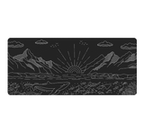 Dark Project Terra Nostra Black — Tapis de Souris Gaming XL / 900 × 400 mm / Noir