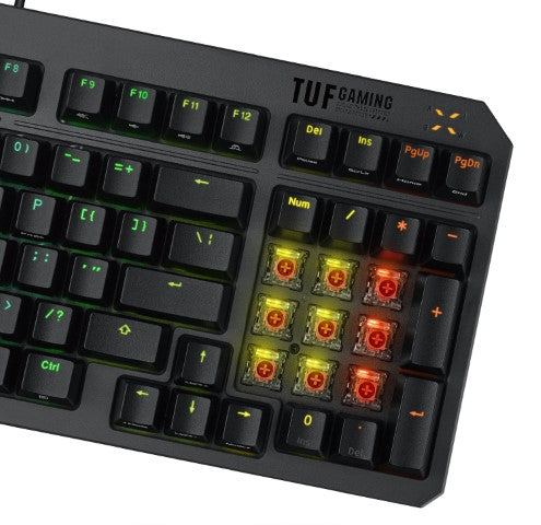 ASUS TUF Gaming K3 Gen II — Clavier Gaming Opto-Mécanique Filaire RGB / Noir