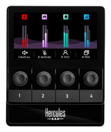 Hercules Stream 100 — Contrôleur Audio Gaming et Streaming avec Écran LCD