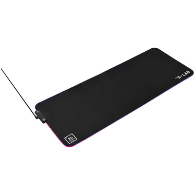 The G-Lab Pad Rubidium — Tapis de Souris Gaming RGB XXL / 800 × 300 mm / Noir