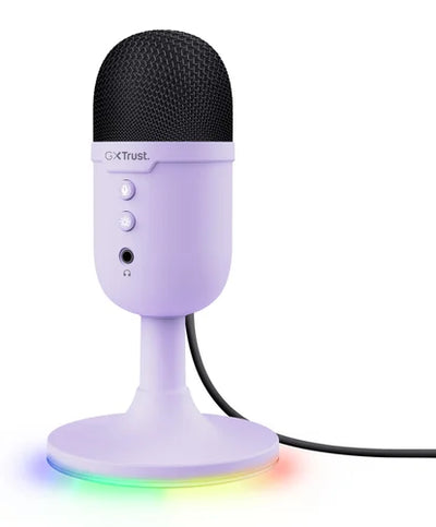 Trust GXT 234P Yunix — Microphone Gaming USB Compact RGB / Violet